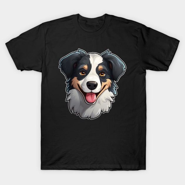 Cute Border Collie Dogs Funny Border Collie T-Shirt by fromherotozero